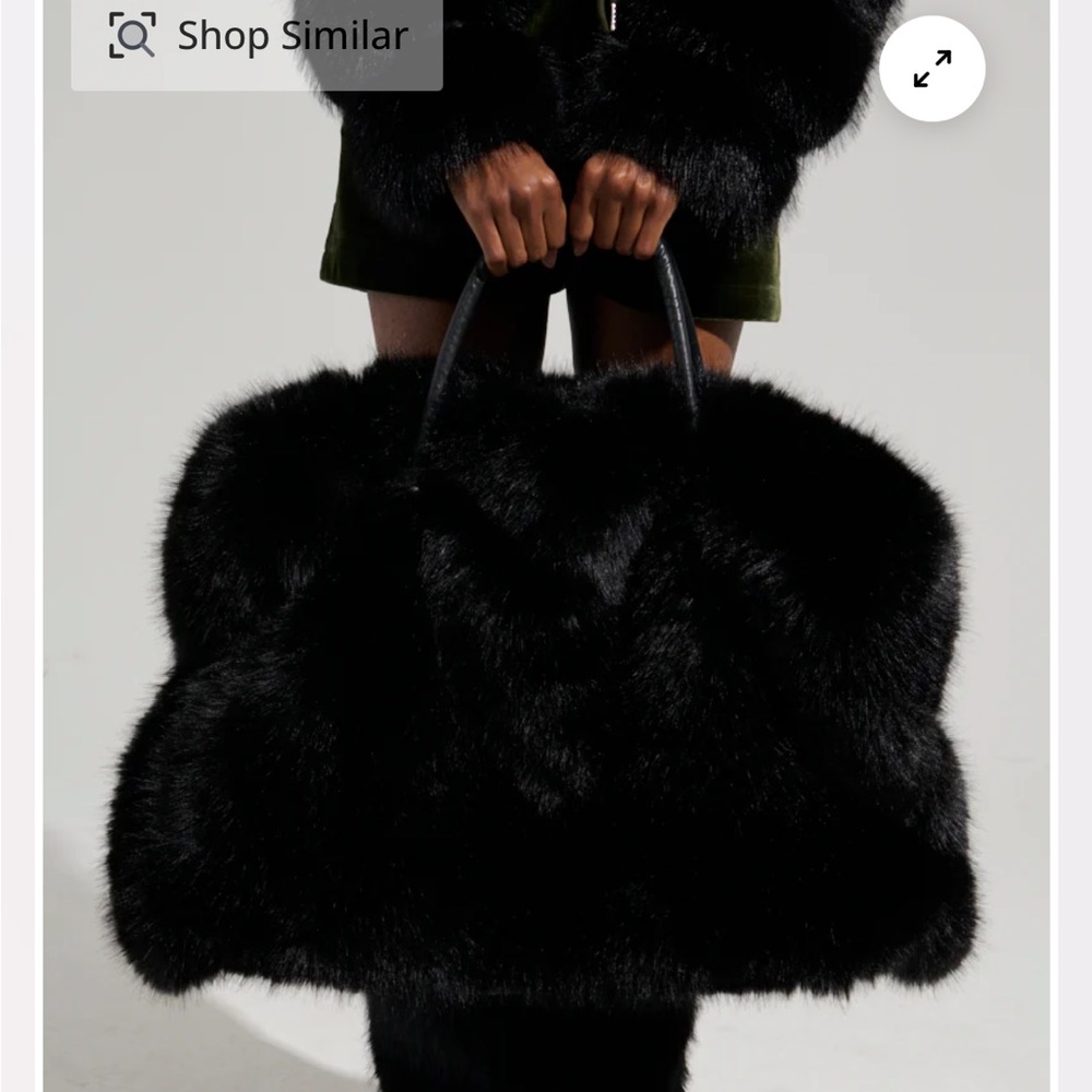 Akira Faux Fur Yeti Tote Bag